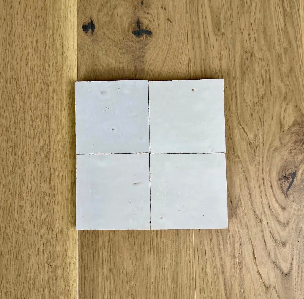 Zellige véritable du Maroc - Blanc